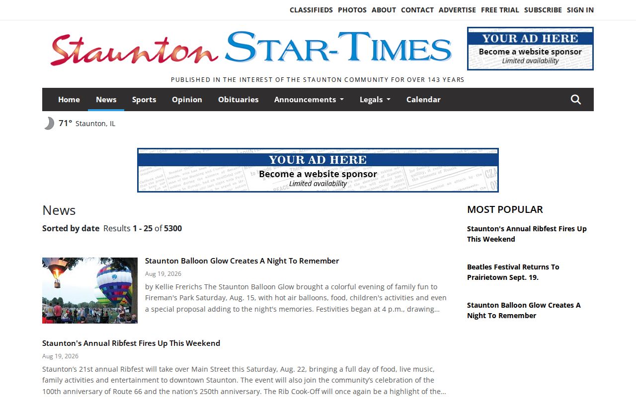 Macoupin County Staunton Star-Times local crime news section