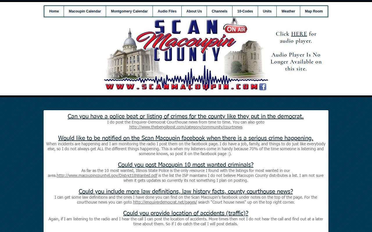 Macoupin County historical wanted-list and warrant-source context
